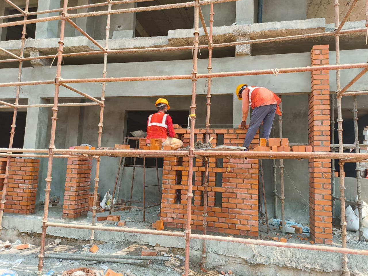 Staging Platform for Parametric Brickwork
