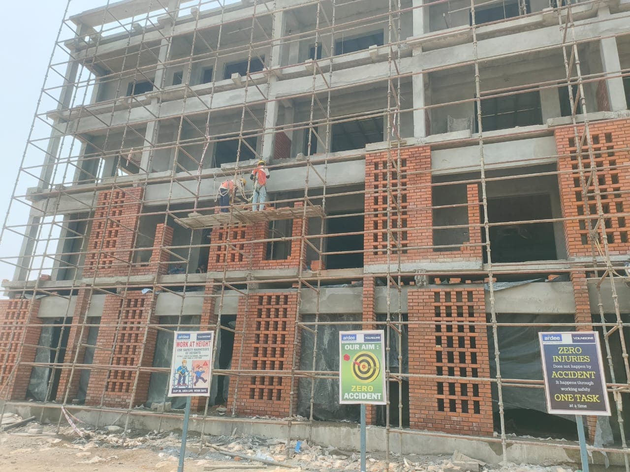 Safety Standard Signage & Multi-Level Elevation